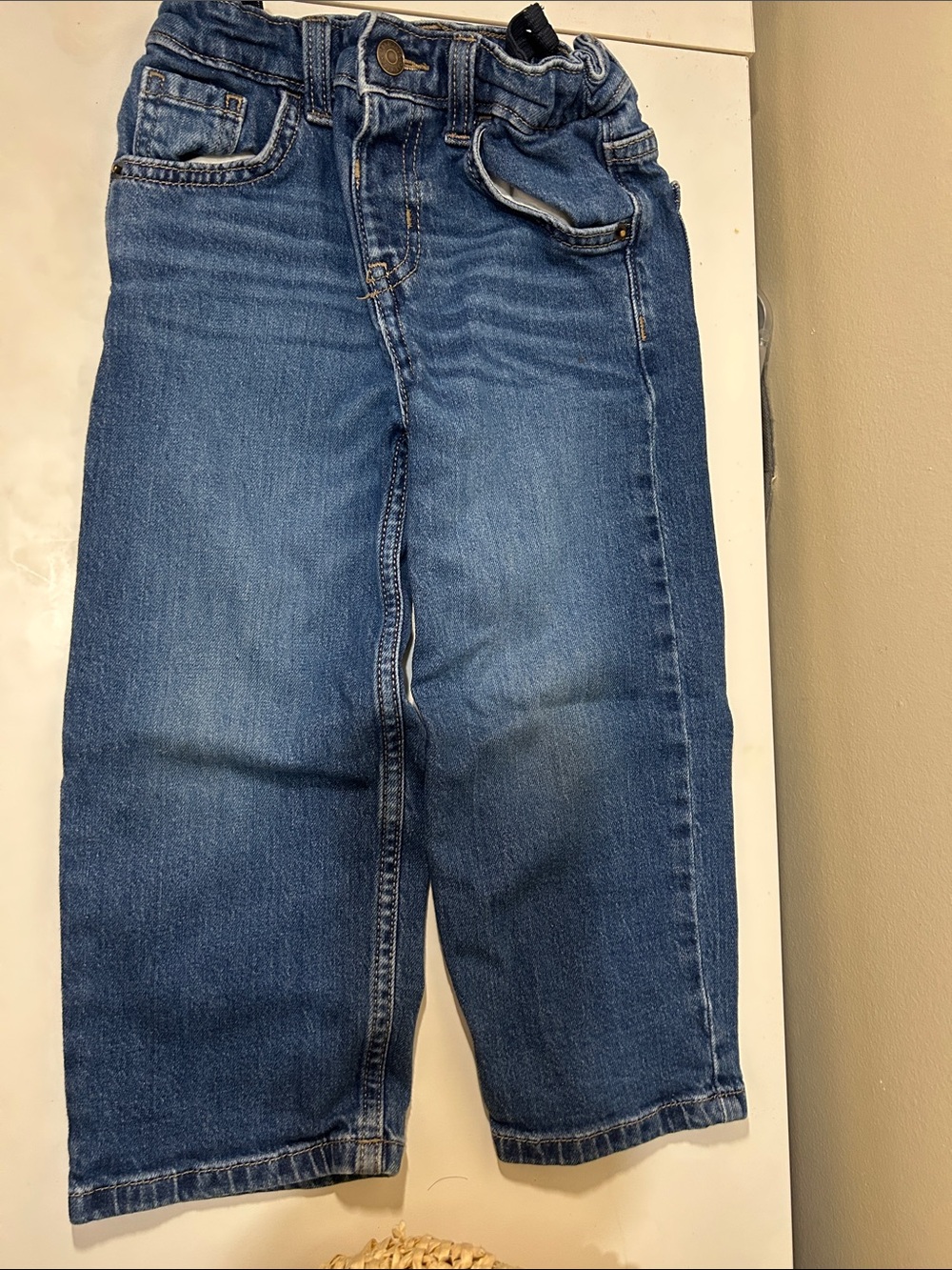 Cat & Jack Medium Blue Kids' Jeans - Straight Leg Denim